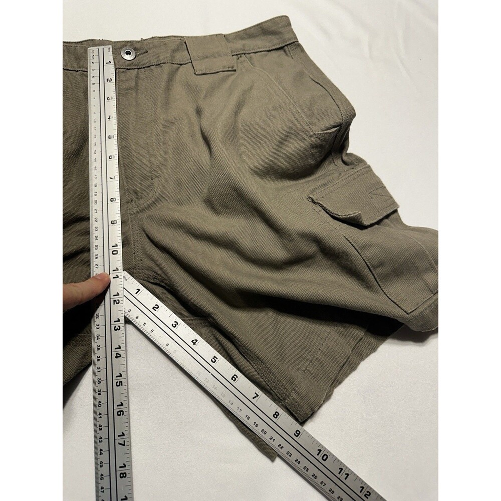 Duluth Trading Fire Hose Cargo Shorts Mens 36 Rugged Cotton Canvas 9" *Not Flex - Picture 8 of 10